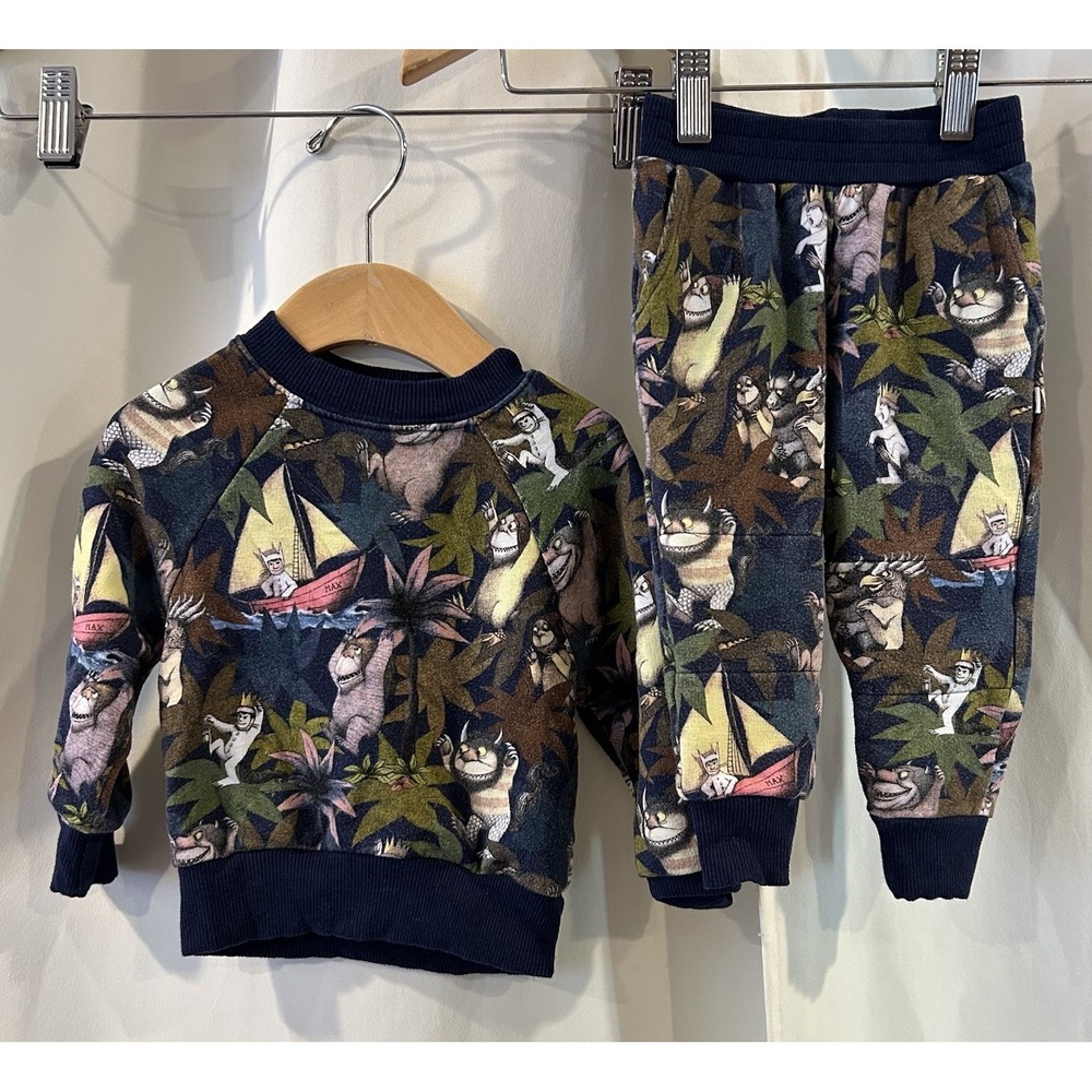 Little Sleepies Where The Wild Things Are Pajama Set 6-12 Months